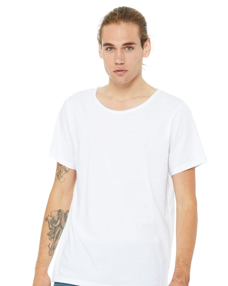 BELLA + CANVAS Men's Jersey Raw Neck T-Shirt Mens Apparel Shirts & Tops