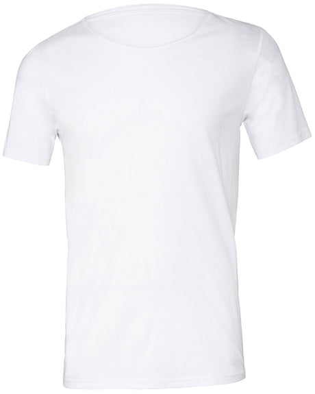 BELLA + CANVAS Men's Jersey Raw Neck T-Shirt Mens Apparel Shirts & Tops