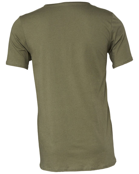 BELLA + CANVAS Men's Jersey Raw Neck T-Shirt Mens Apparel Shirts & Tops