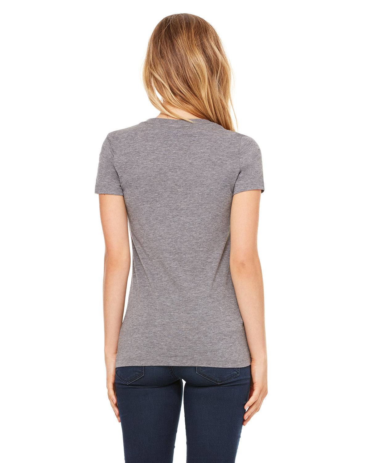 BELLA + CANVAS Ladies' Triblend Short-Sleeve Deep V-Neck T-Shirt