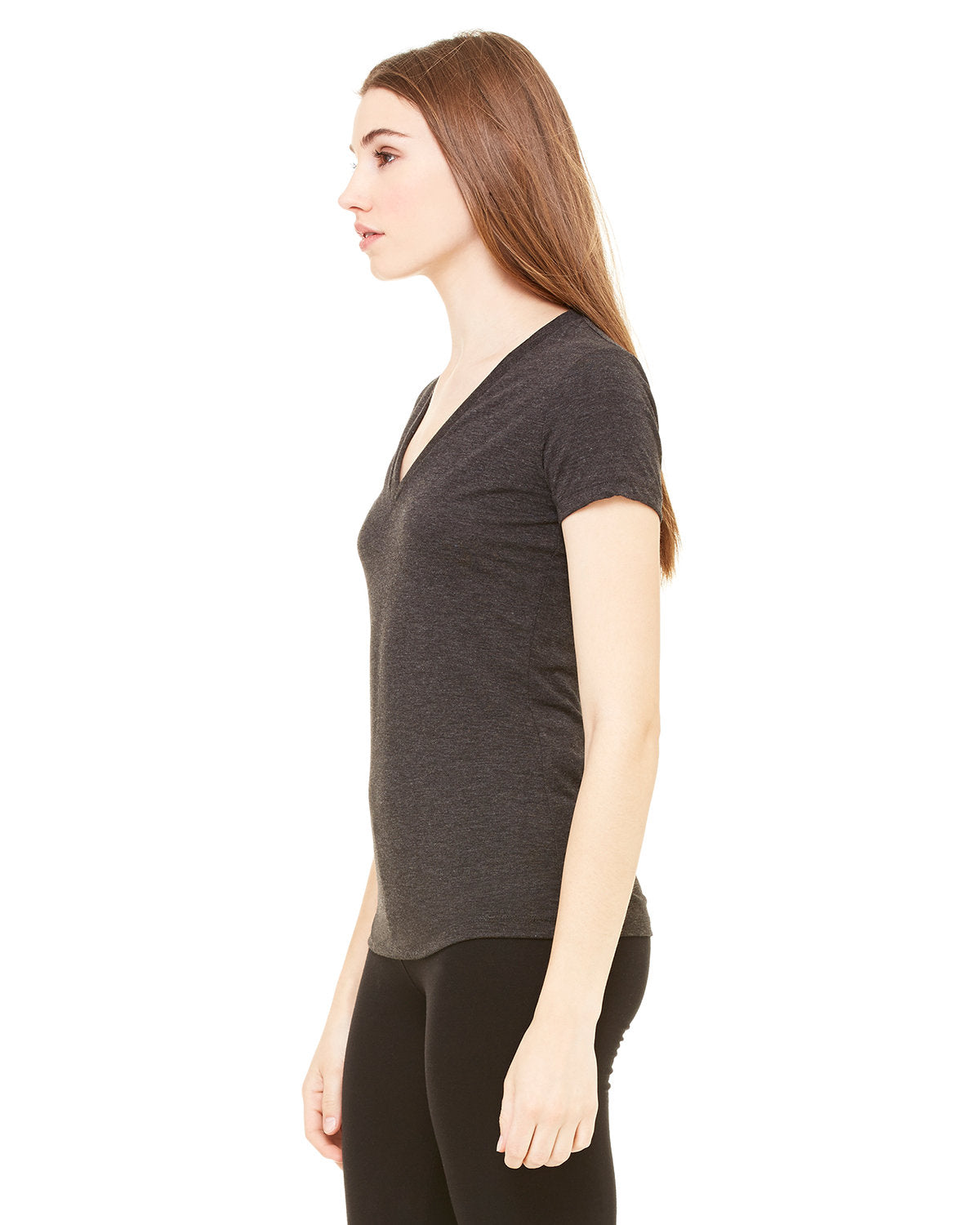 BELLA + CANVAS Ladies' Triblend Short-Sleeve Deep V-Neck T-Shirt