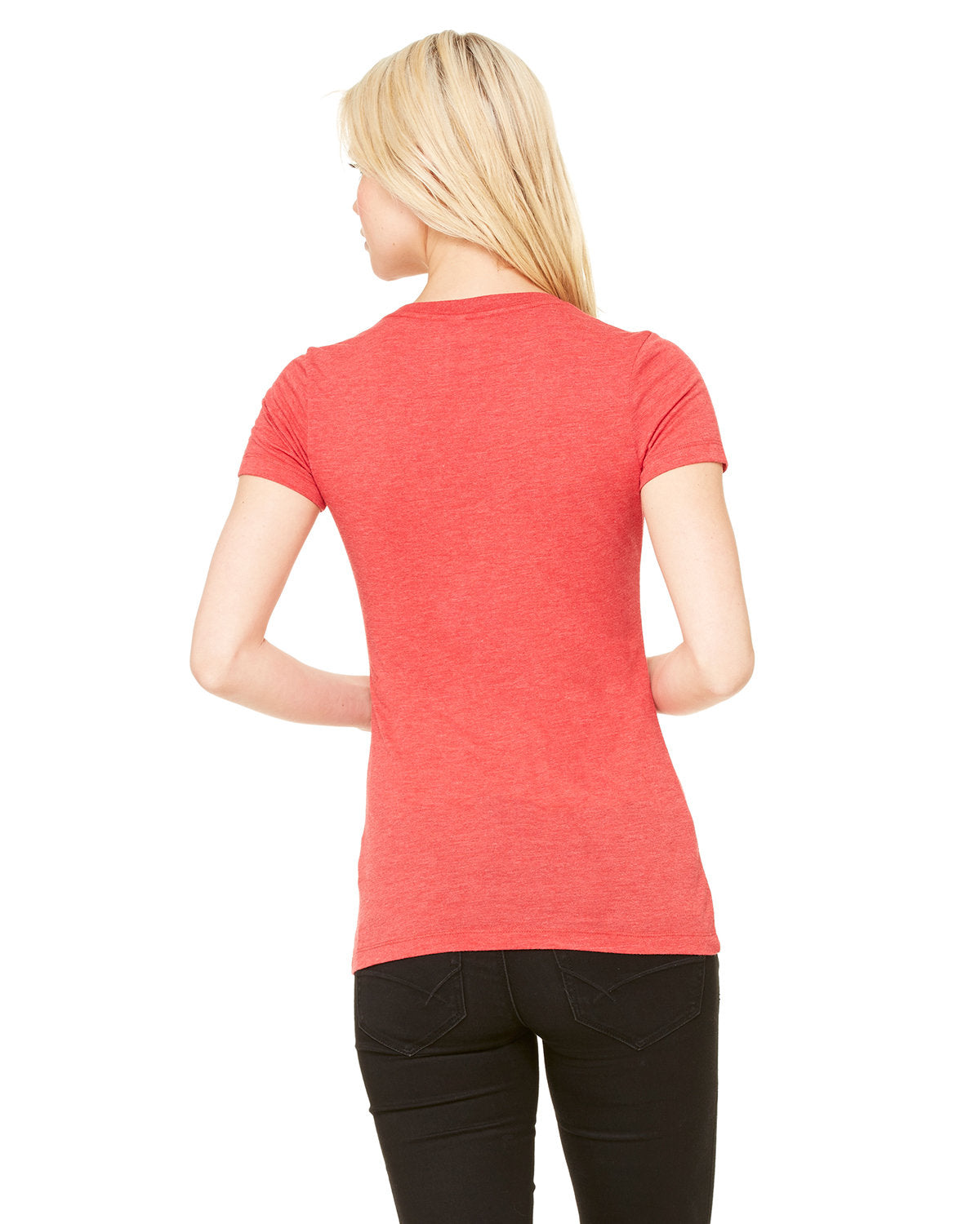 BELLA + CANVAS Ladies' Triblend Short-Sleeve Deep V-Neck T-Shirt