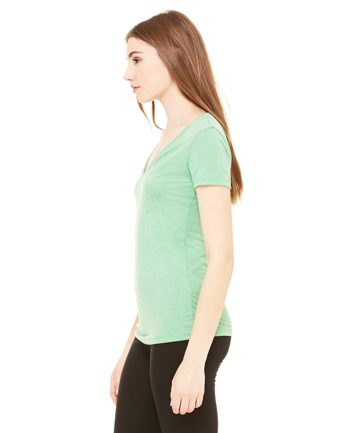 BELLA + CANVAS Ladies' Triblend Short-Sleeve Deep V-Neck T-Shirt