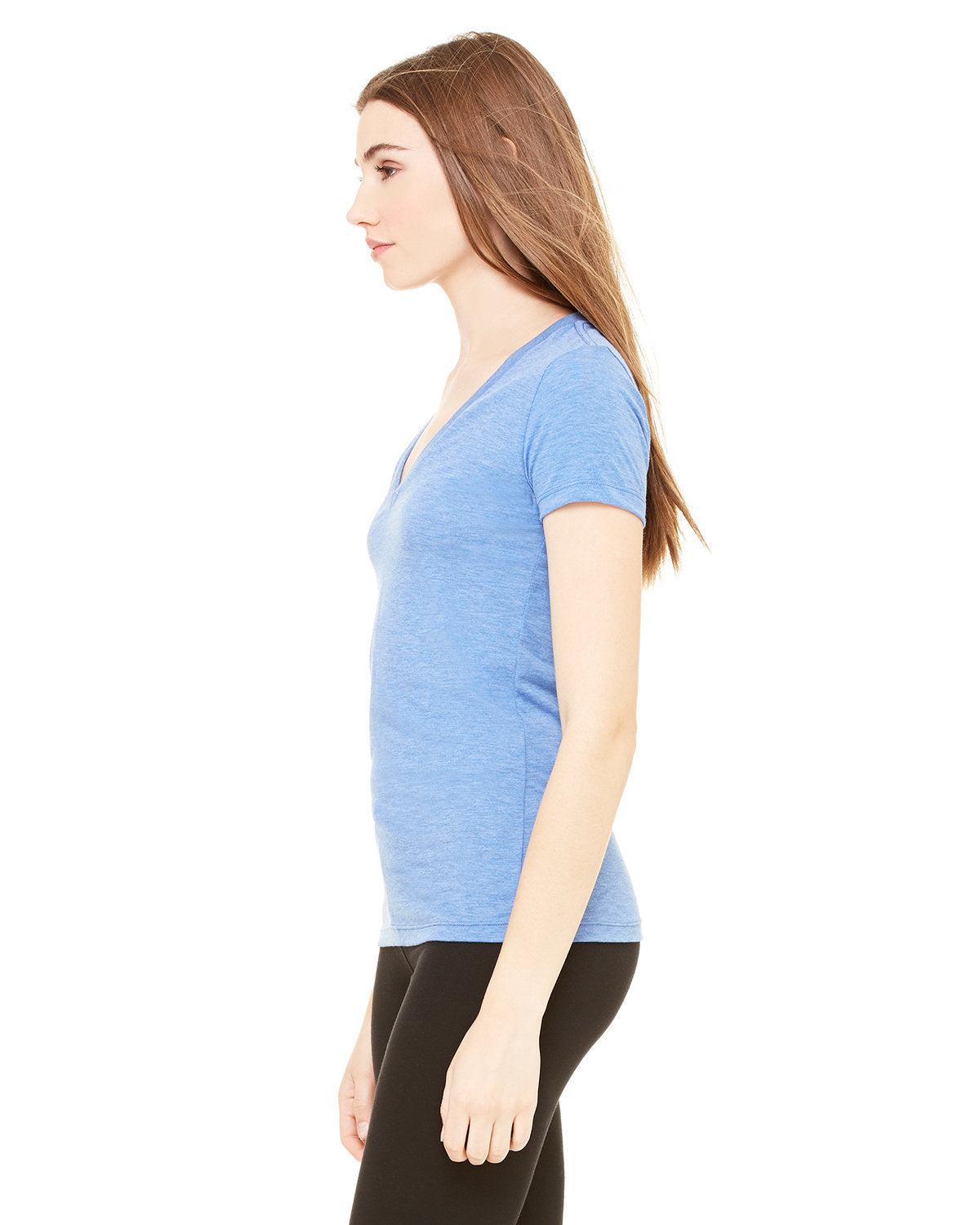 BELLA + CANVAS Ladies' Triblend Short-Sleeve Deep V-Neck T-Shirt