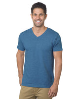 Bayside Unisex 4.2 oz., Fine Jersey V-Neck T-Shirt Bayside
