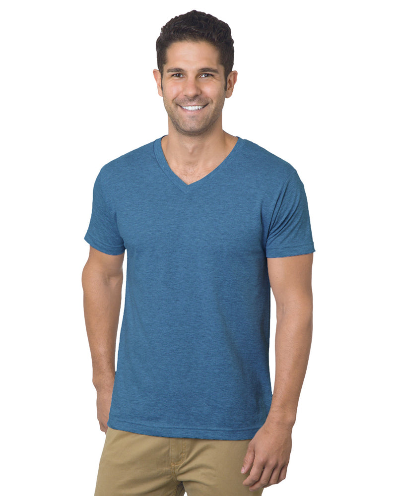 Bayside Unisex 4.2 oz., Fine Jersey V-Neck T-Shirt