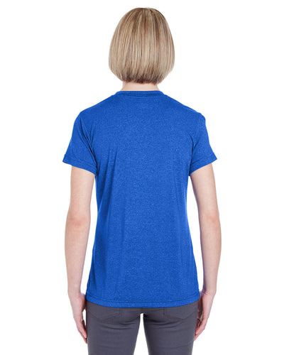 UltraClub Ladies' Cool & Dry Heathered Performance T-Shirt