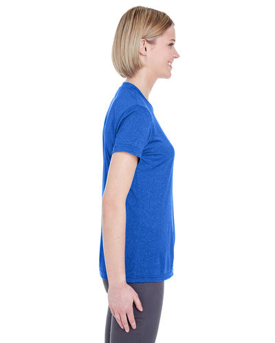 UltraClub Ladies' Cool & Dry Heathered Performance T-Shirt