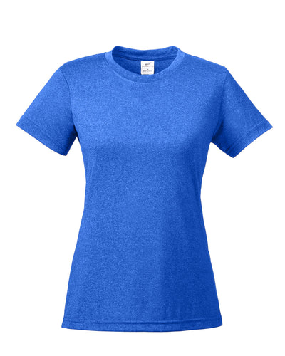 UltraClub Ladies' Cool & Dry Heathered Performance T-Shirt