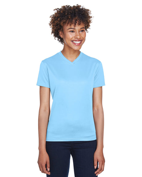 UltraClub Ladies' Cool & Dry Sport V-Neck T-Shirt UltraClub