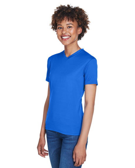 UltraClub Ladies' Cool & Dry Sport V-Neck T-Shirt UltraClub