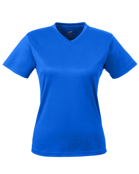 UltraClub Ladies' Cool & Dry Sport V-Neck T-Shirt UltraClub