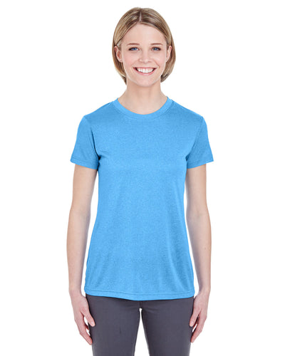 UltraClub Ladies' Cool & Dry Heathered Performance T-Shirt
