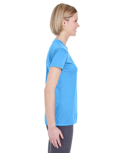 UltraClub Ladies' Cool & Dry Heathered Performance T-Shirt