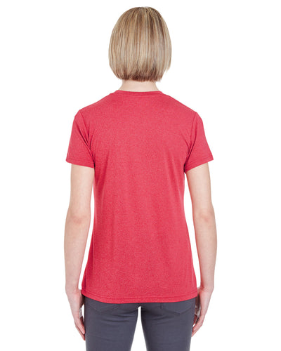 UltraClub Ladies' Cool & Dry Heathered Performance T-Shirt