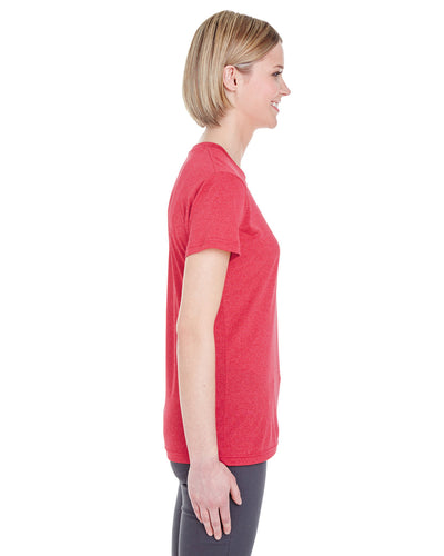 UltraClub Ladies' Cool & Dry Heathered Performance T-Shirt