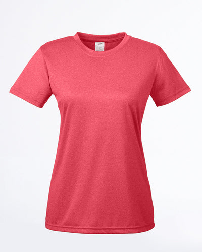 UltraClub Ladies' Cool & Dry Heathered Performance T-Shirt