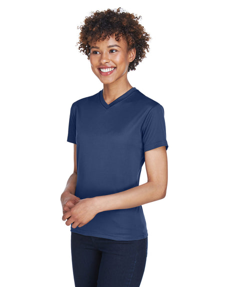 UltraClub Ladies' Cool & Dry Sport V-Neck T-Shirt UltraClub