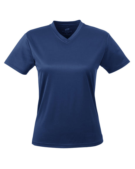 UltraClub Ladies' Cool & Dry Sport V-Neck T-Shirt UltraClub