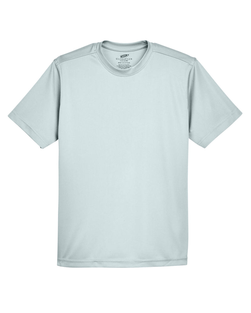 UltraClub Youth Cool & Dry Sport Performance Interlock T-Shirt