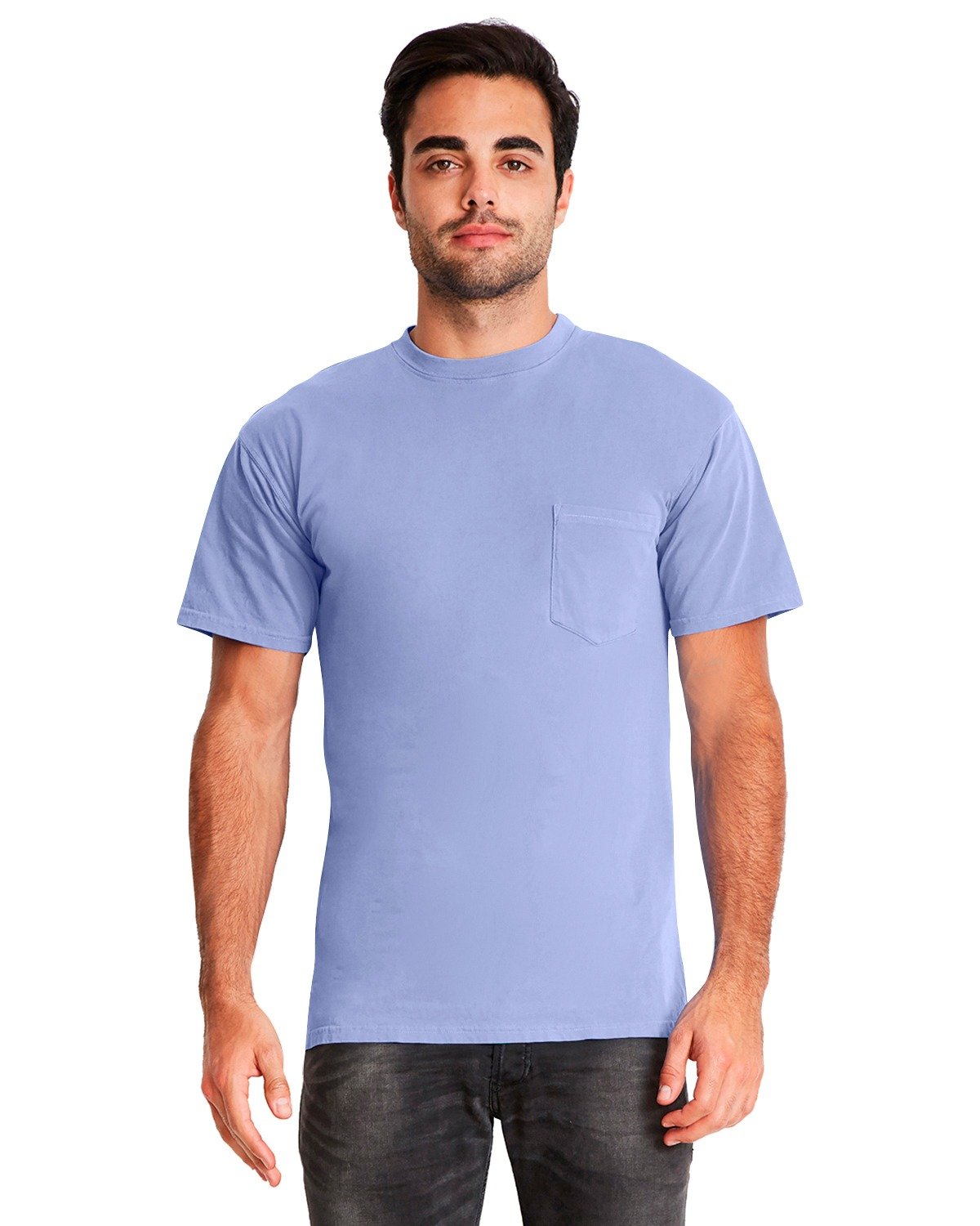 Next Level Apparel Men's Adult Inspired Dye Crew with Pocket Next Level Apparel