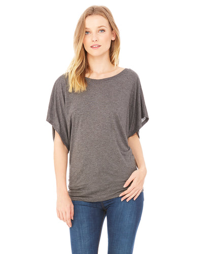 Bella + Canvas Ladies' Flowy Draped Sleeve Dolman T-Shirt
