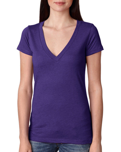 Next Level Women's Triblend Deep V-Neck
