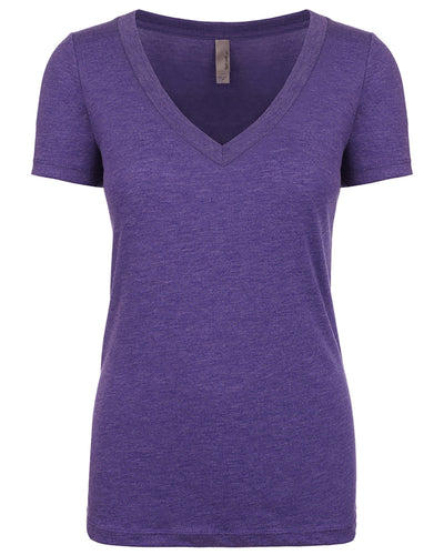Next Level Women's Triblend Deep V-Neck
