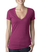 Next Level Women's Deep V-Neck T-Shirt