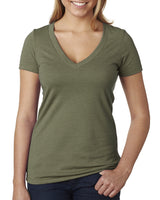 Next Level Women's Deep V-Neck T-Shirt