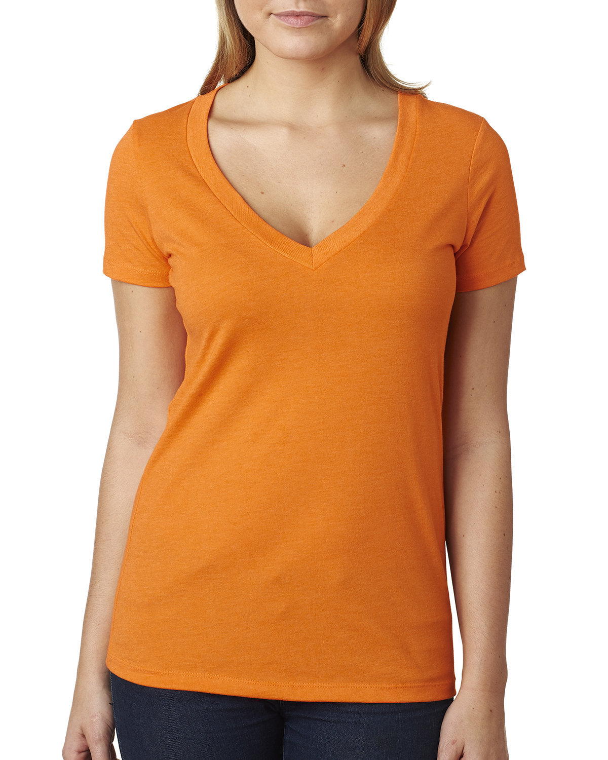 Next Level Women's Deep V-Neck T-Shirt