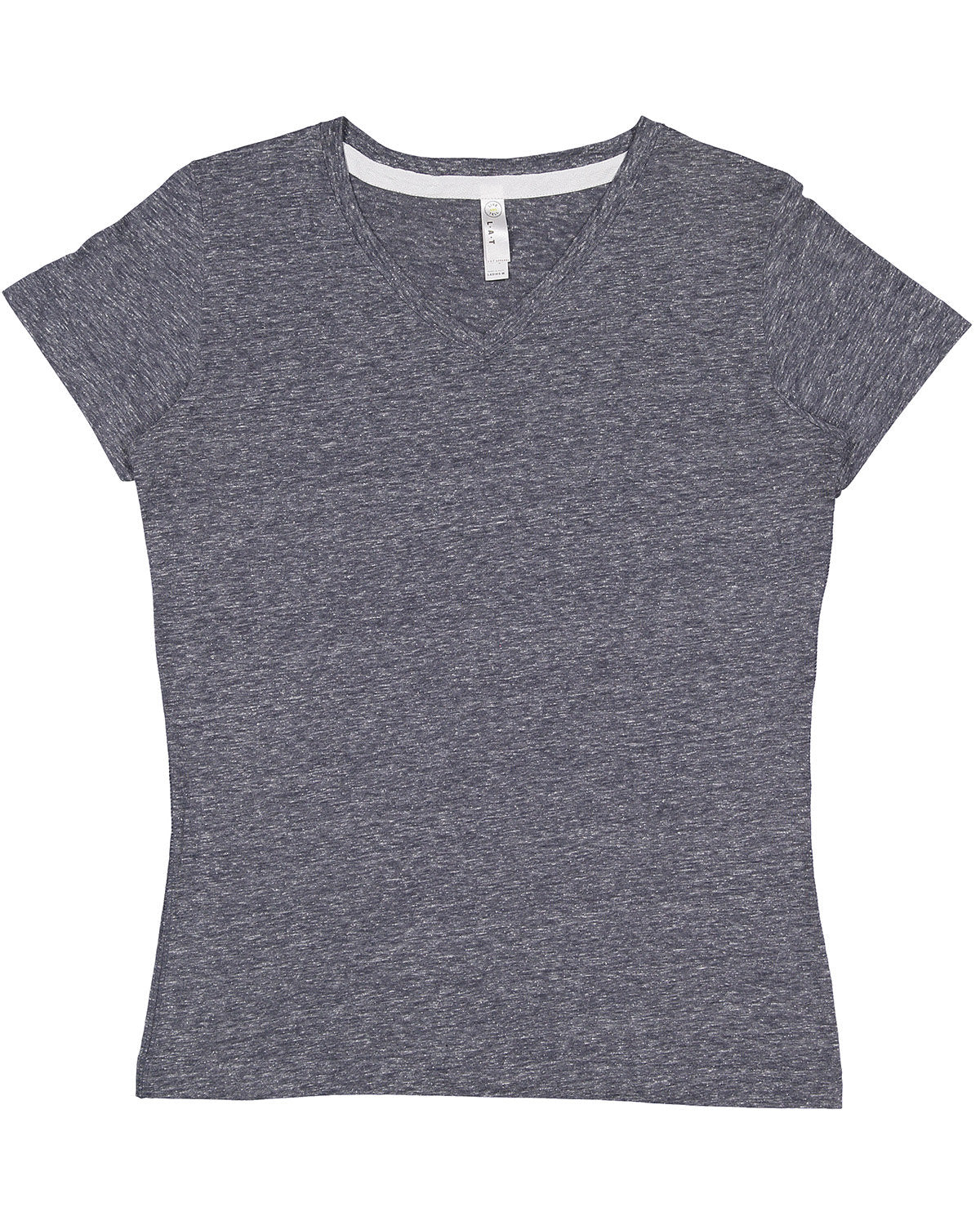 LAT Ladies' V-Neck Harborside Melange Jersey T-Shirt LAT