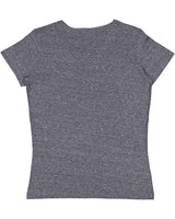 LAT Ladies' V-Neck Harborside Melange Jersey T-Shirt LAT