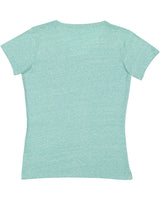 LAT Ladies' V-Neck Harborside Melange Jersey T-Shirt LAT