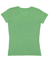 LAT Ladies' V-Neck Harborside Melange Jersey T-Shirt LAT
