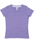 LAT Ladies' V-Neck Harborside Melange Jersey T-Shirt LAT