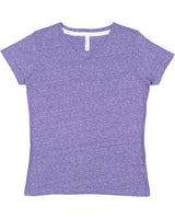LAT Ladies' V-Neck Harborside Melange Jersey T-Shirt LAT