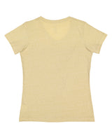 LAT Ladies' V-Neck Harborside Melange Jersey T-Shirt LAT