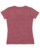 LAT Ladies' V-Neck Harborside Melange Jersey T-Shirt LAT