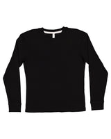 LAT Women's Baby Rib Pajama Long Sleeve Top LAT