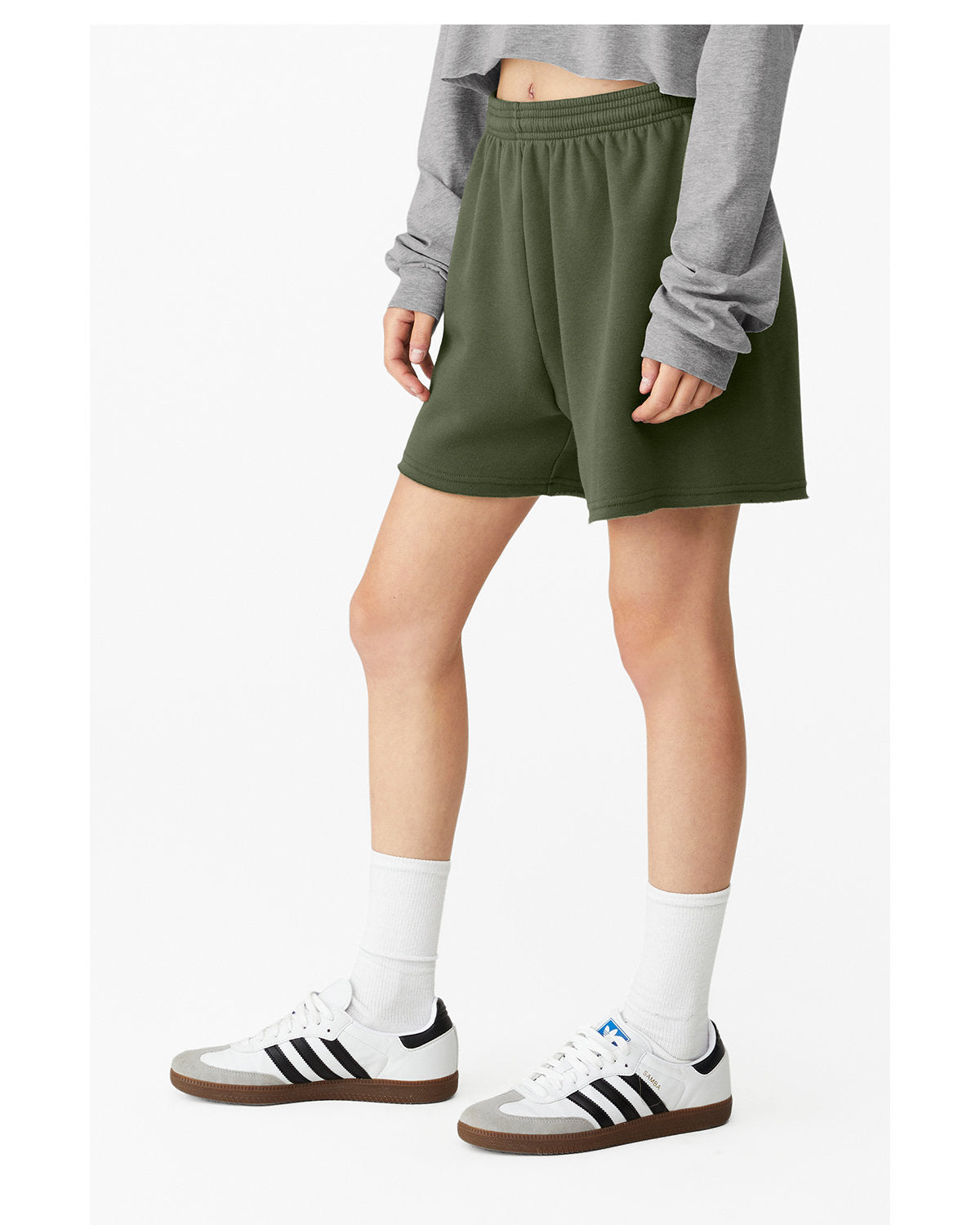 BELLA + CANVAS Ladies' Cutoff Sweat Short
