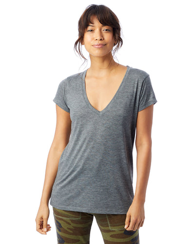 Alternative Ladies' Slinky-Jersey V-Neck T-Shirt