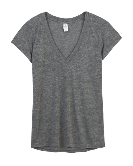 Alternative Ladies' Slinky-Jersey V-Neck T-Shirt Alternative