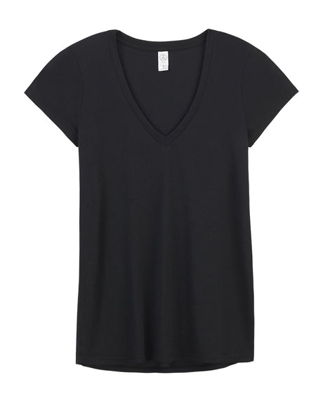 Alternative Ladies' Slinky-Jersey V-Neck T-Shirt Alternative