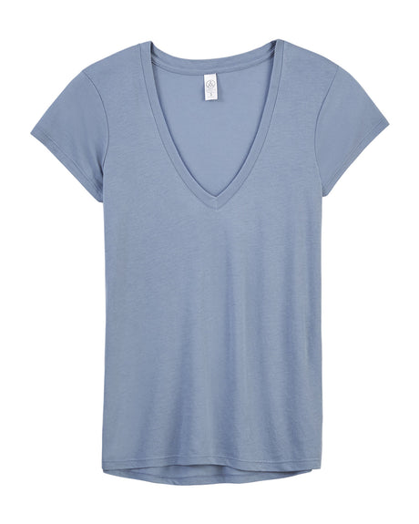 Alternative Ladies' Slinky-Jersey V-Neck T-Shirt Alternative