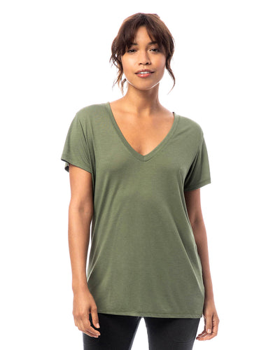Alternative Ladies' Slinky-Jersey V-Neck T-Shirt