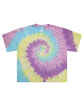 Colortone Women's Tie-Dyed Crop T-Shirt Colortone