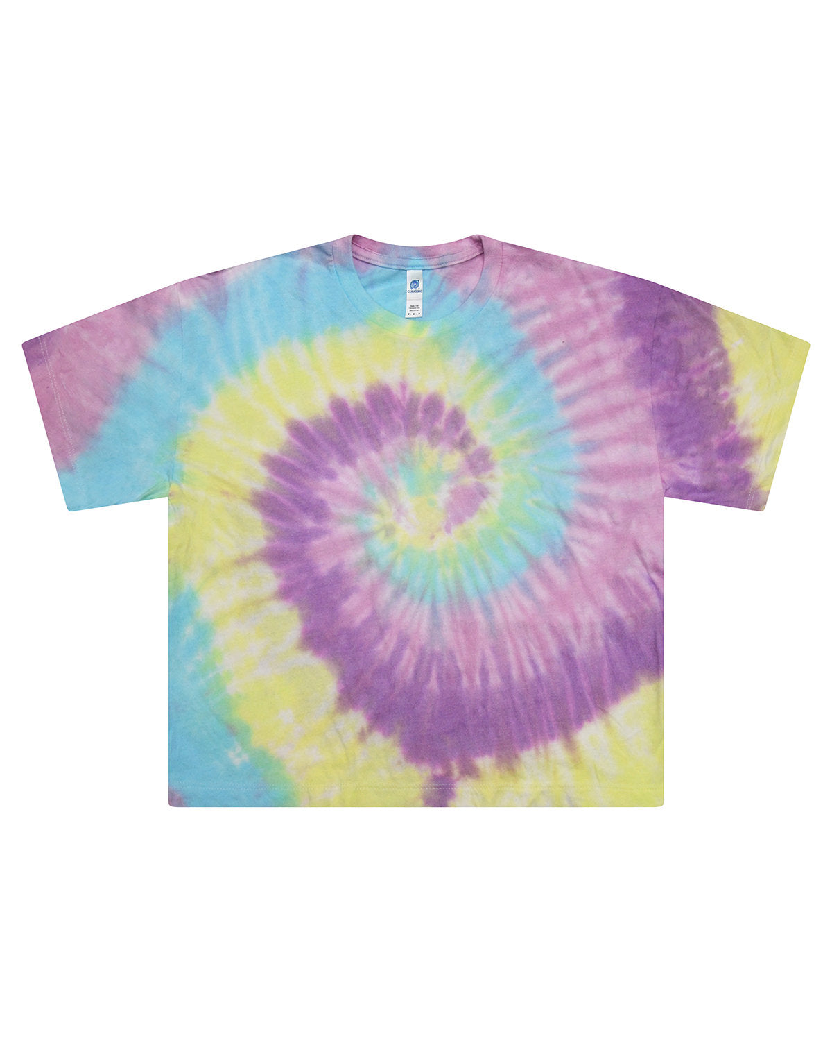 Colortone Women's Tie-Dyed Crop T-Shirt Colortone