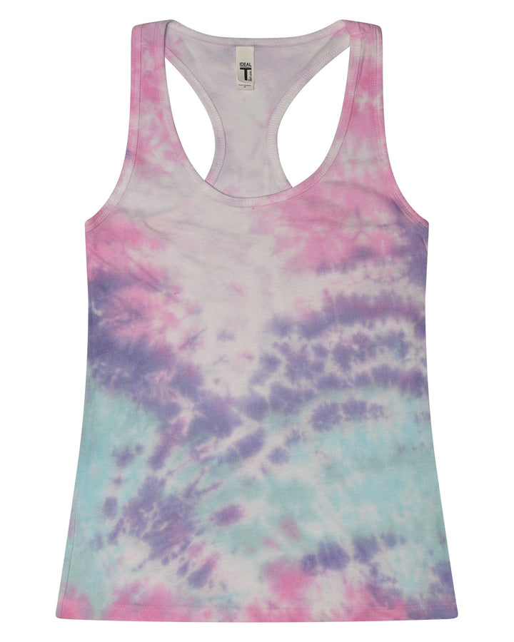 Colortone Women's Tie-Dyed Racerback Tank Top Colortone