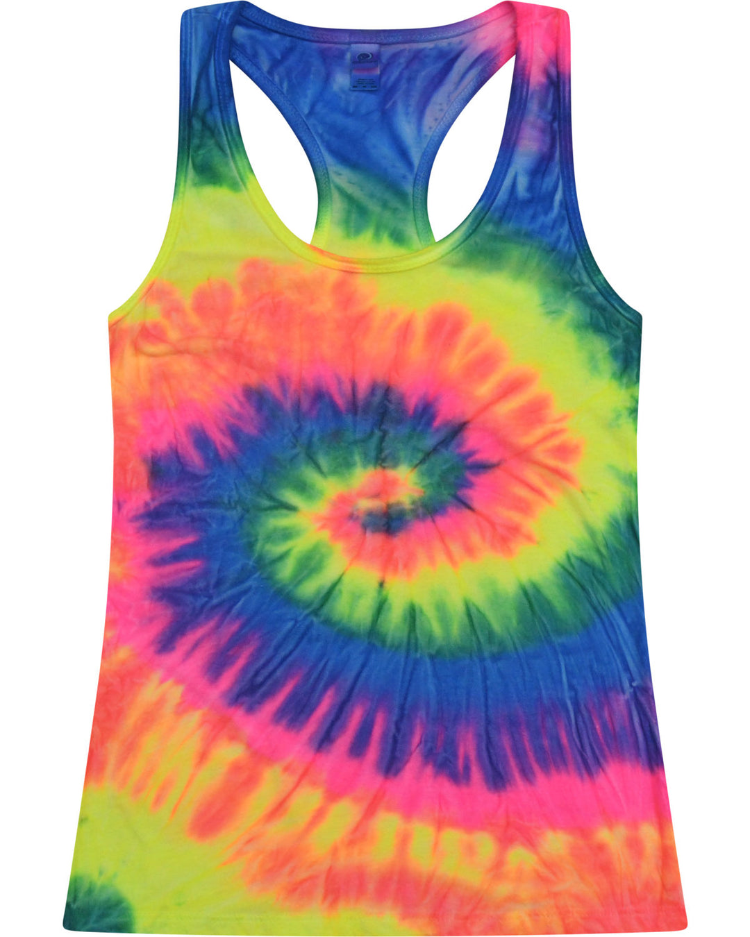 Colortone Women's Tie-Dyed Racerback Tank Top Colortone